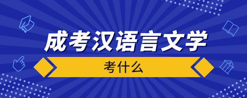 成考漢語言文學考什么