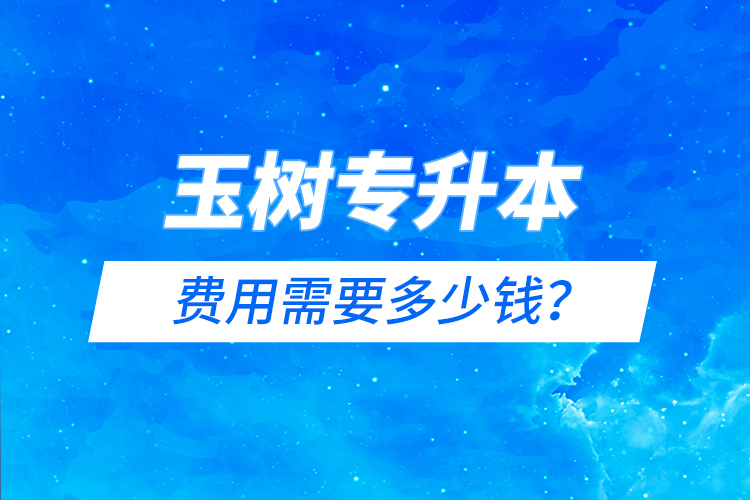 玉樹專升本費用需要多少錢？