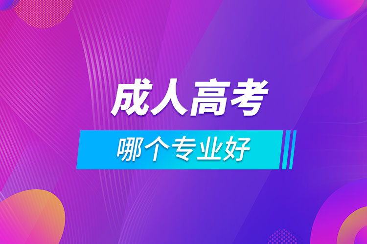 報成人高考哪個專業(yè)好