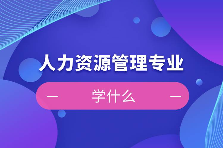 人力資源管理專業(yè)學(xué)什么