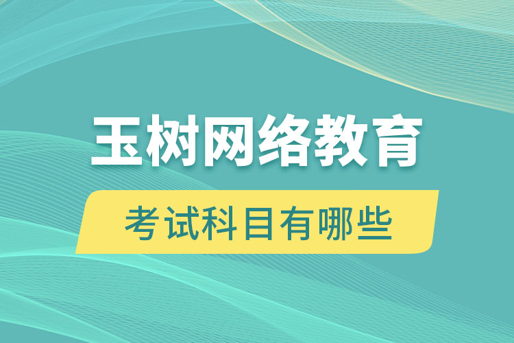 玉樹網(wǎng)絡教育考試科目有哪些？