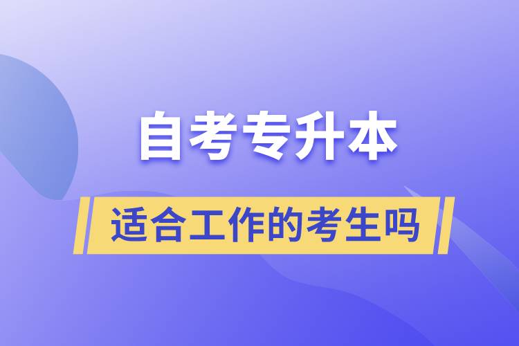 一起了解自考專升本的特點，適合工作忙的人報考么？