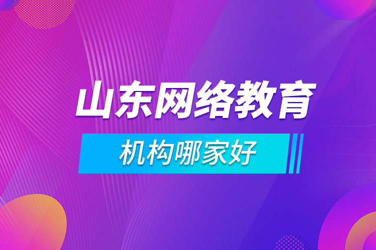 山東網(wǎng)絡(luò)教育機構(gòu)哪家好