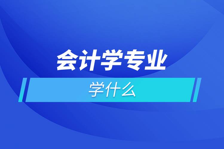 會(huì)計(jì)學(xué)專(zhuān)業(yè)學(xué)什么