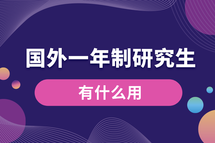 國(guó)外一年制研究生有什么用.jpg