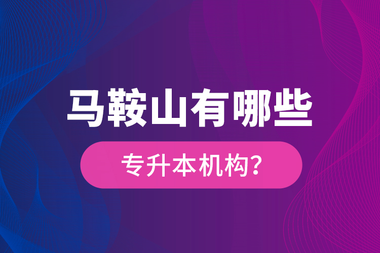 馬鞍山有哪些專升本機構(gòu)？