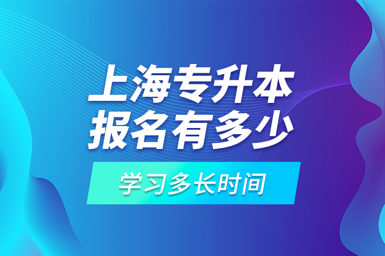 上海專升本報名有多少高校可選擇？